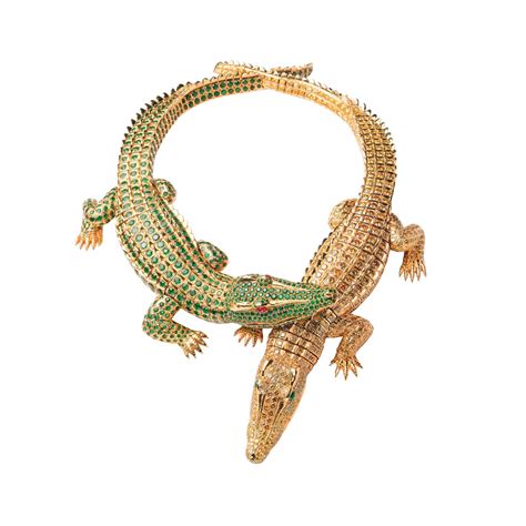 cartier crocodile necklace replica|maria félix tribute necklace.